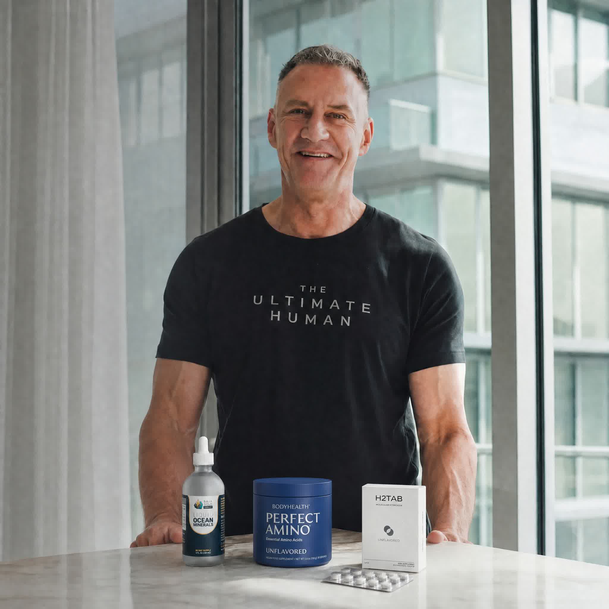 Gary Brecka Essentials bundle — Liquid Ocean Minerals, H2Tab and PerfectAmino Powder
