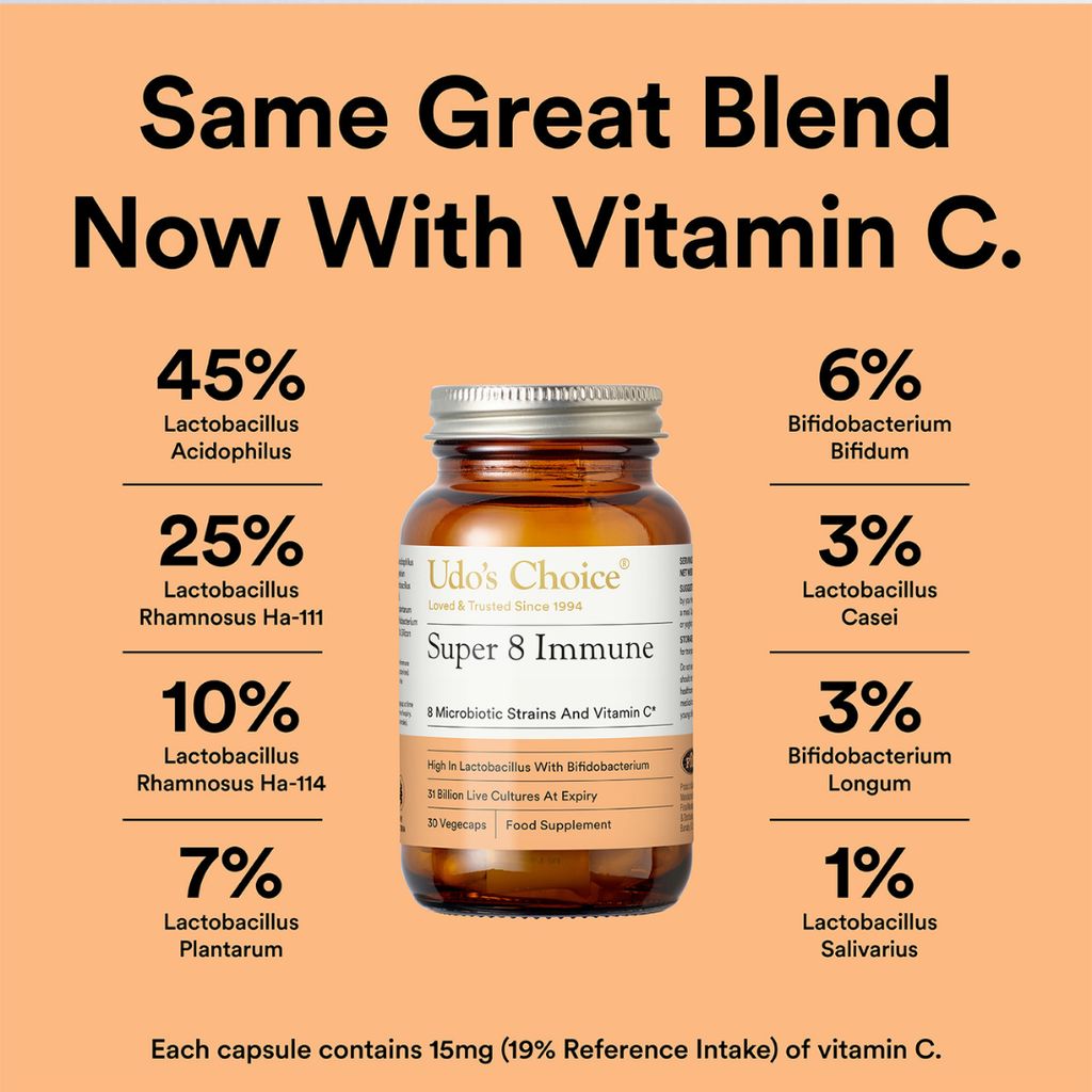 Super 8 Immune - 8 Probiotic Strains + Vit C - Image 4