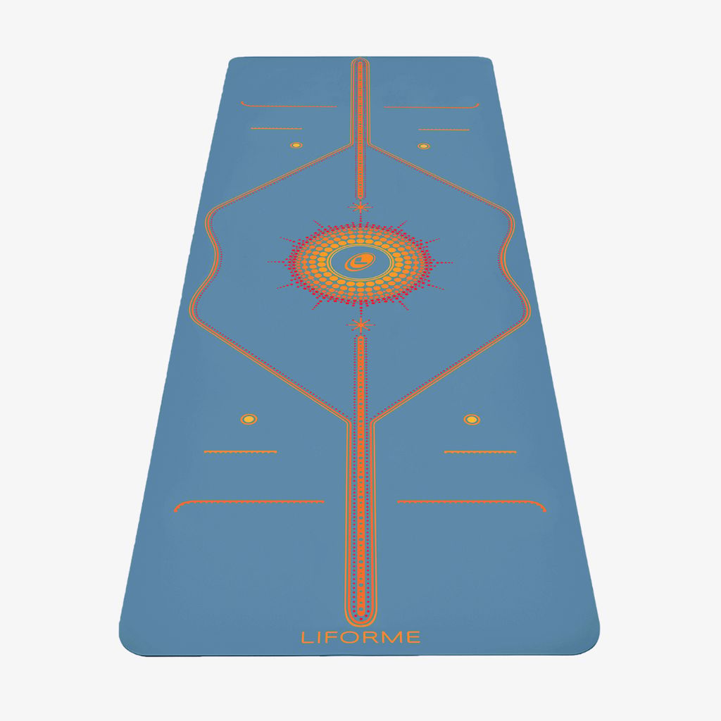 Liforme Radiant Sun Yoga Mat - Blue - Image 2