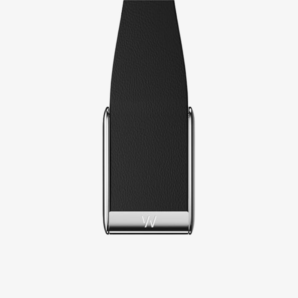 LeatherLuxe Tapered Band - 5.0 - Black with Titanium - Image 5