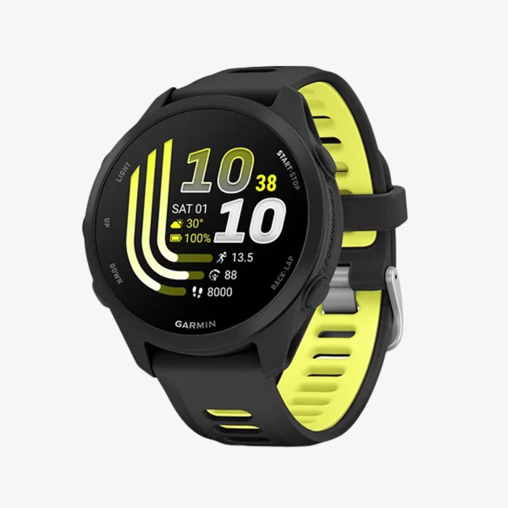 Forerunner® 170, Black with Black/Amp Yellow Band