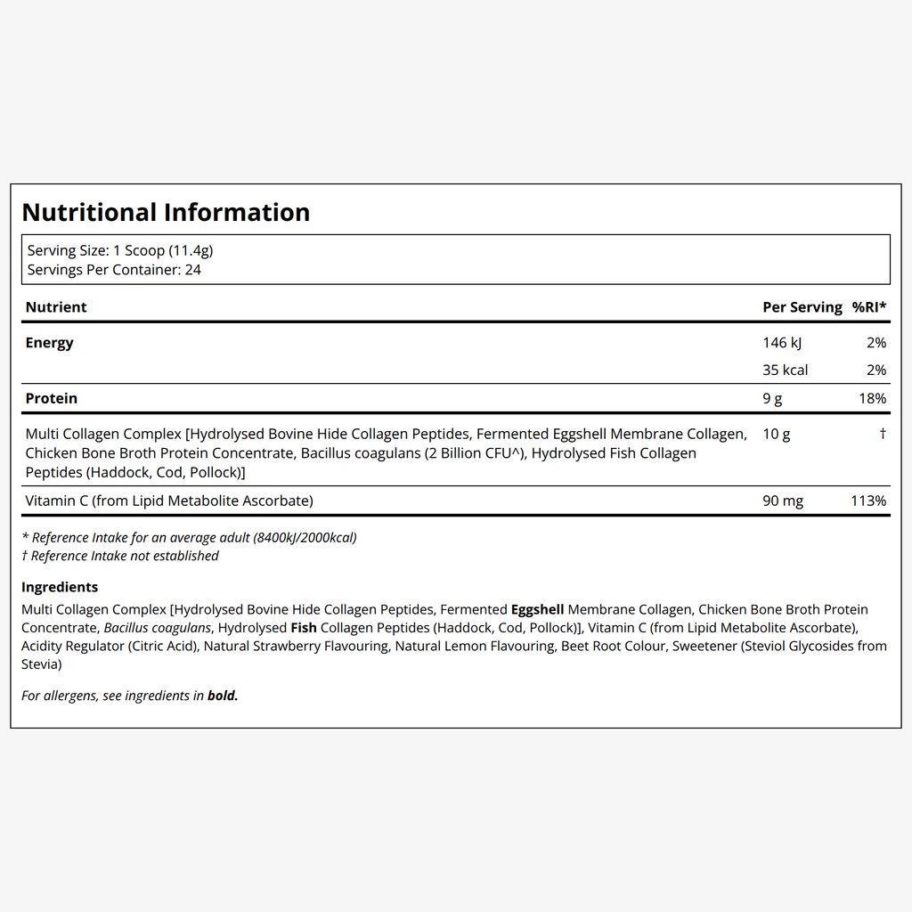 Multi Collagen Protein Powder - Strawberry Lemonade - Image 2