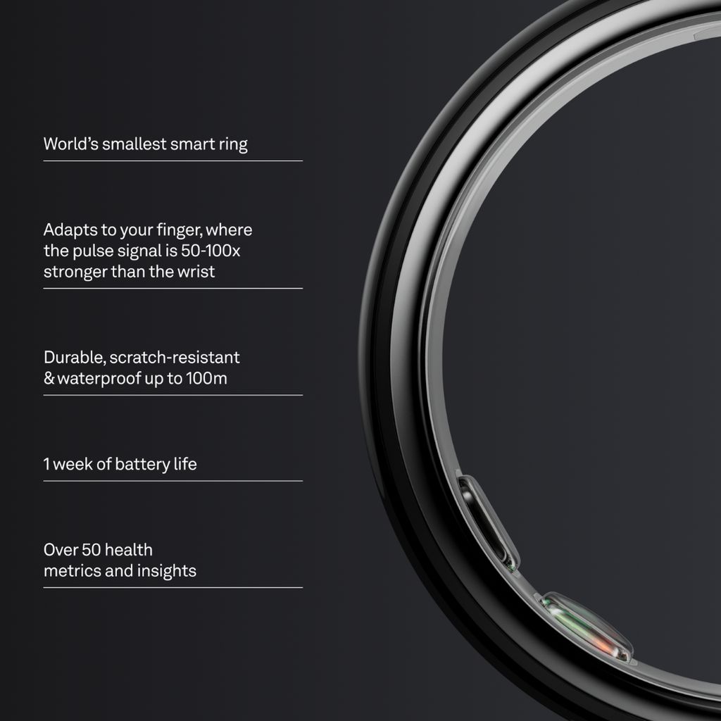 Oura Ring 5 - Black - Image 2