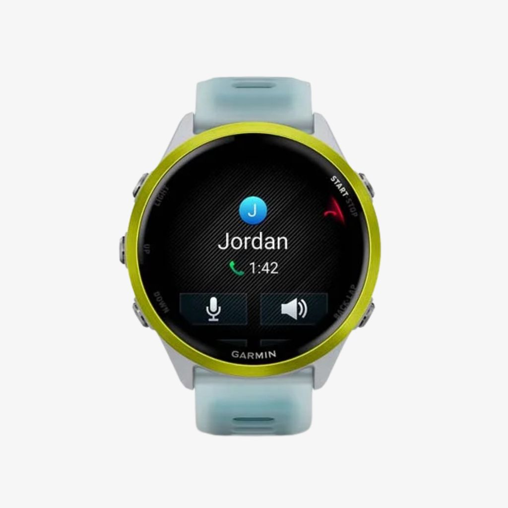 Forerunner® 570 - 47mm - Amp Yellow Aluminium with Translucent Whitestone/Turquoise Band - Image 2
