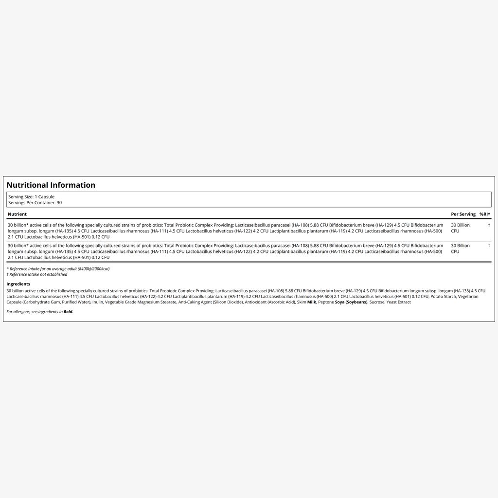 Probiotic 30 Billion 8 Probiotic Strains - Image 2