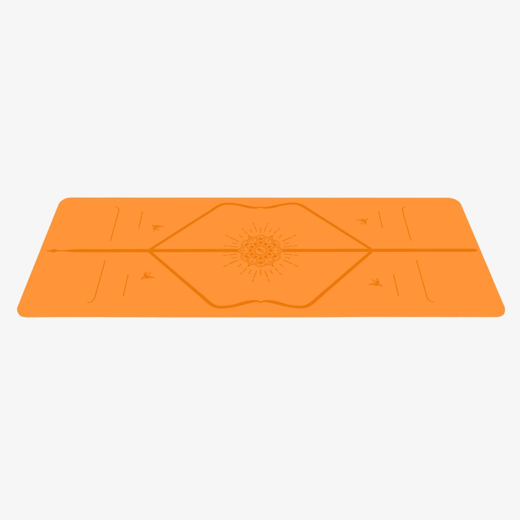Liforme Expressions Yoga Mat - Happiness Orange - Image 3