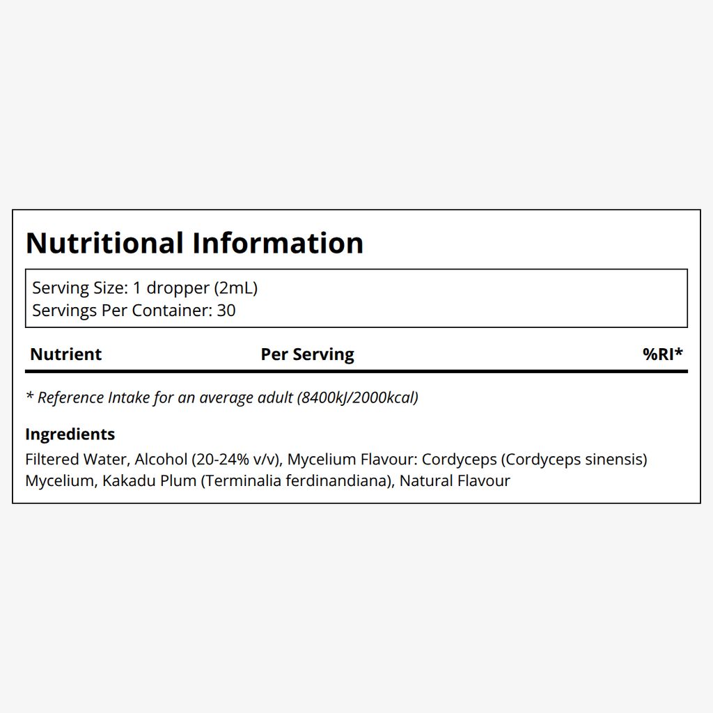 Cordyceps Dual Mushroom Extract with Kakadu Plum - Image 2