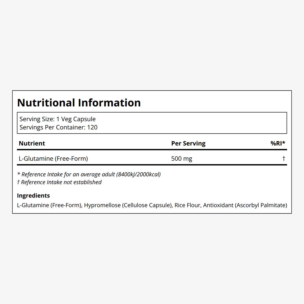 L-Glutamine 500mg - Image 2