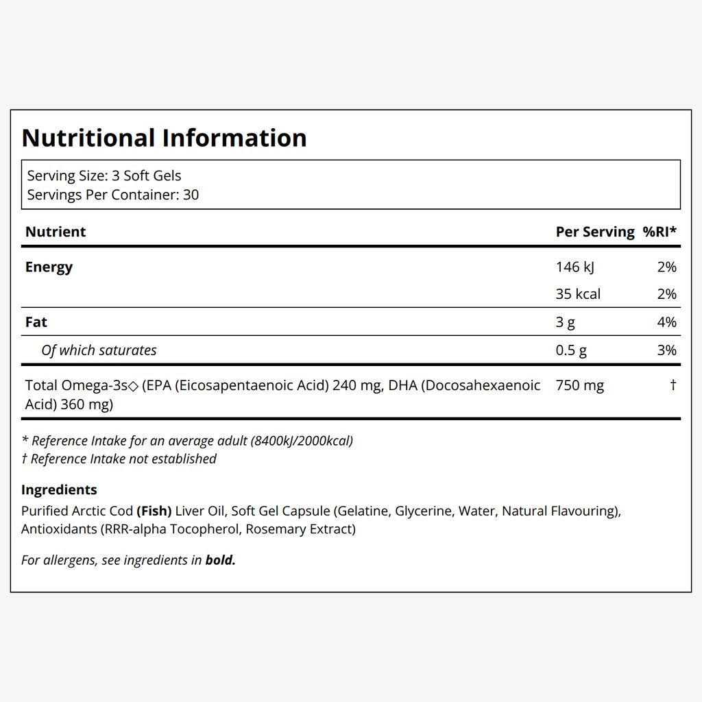 Arctic Cod Liver Oil - Soft Gels - Image 2