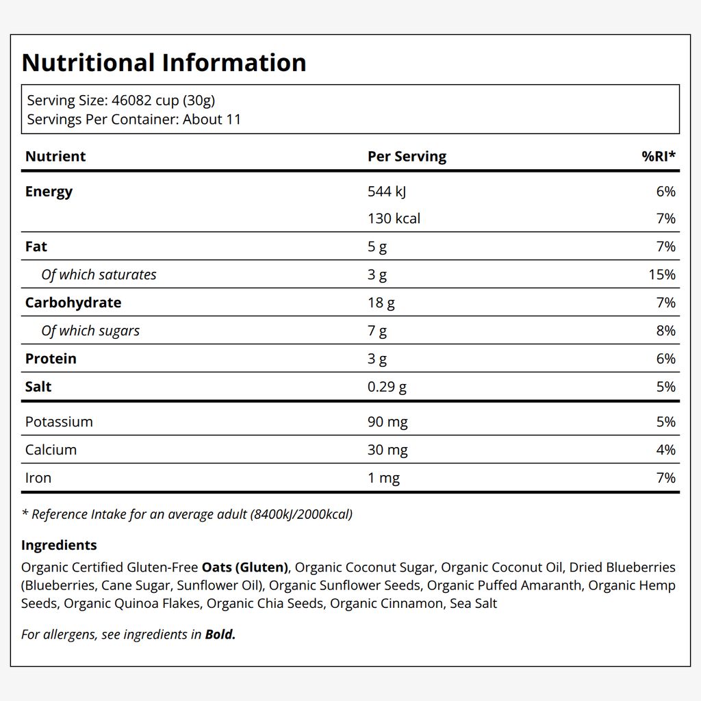 Ancient Grain Granola - Blueberry Hemp - Image 2