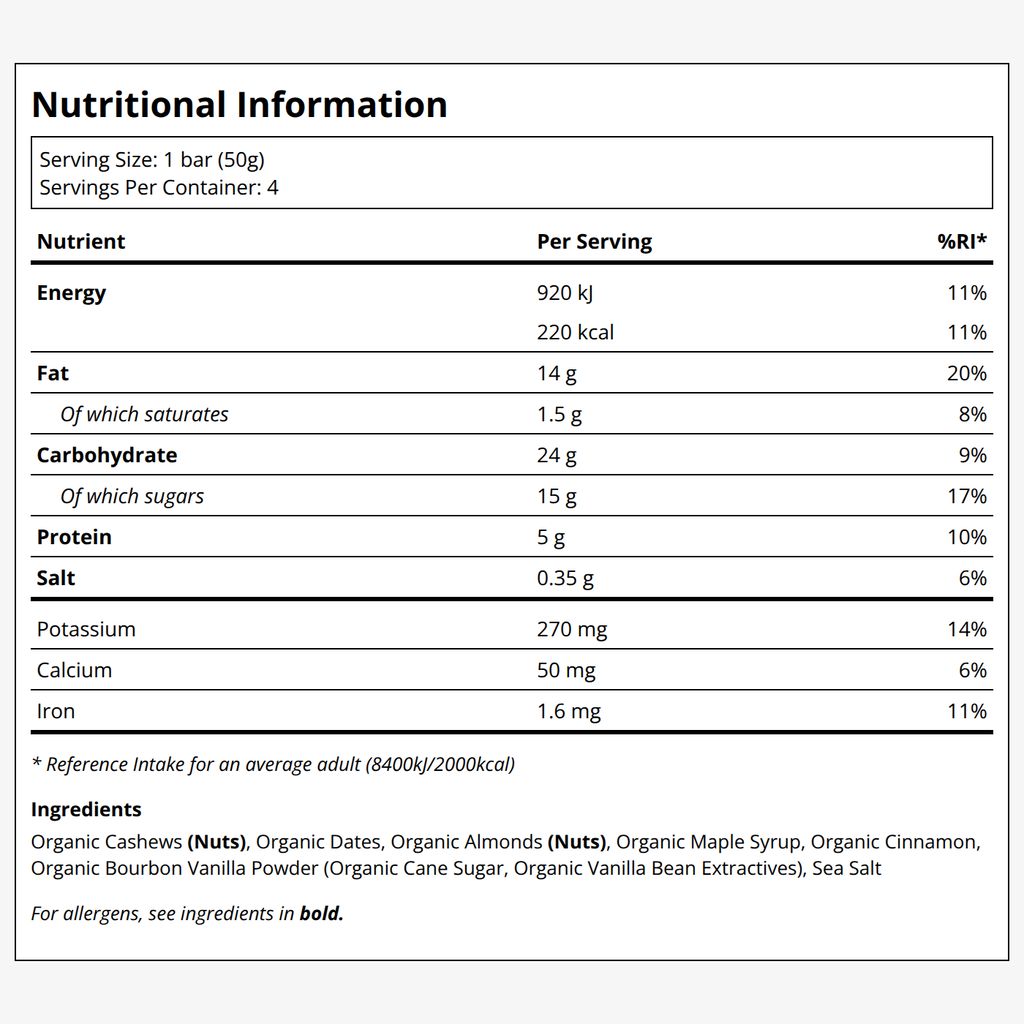 The Only Bar - Plant Based Snack Bar - Snicker Doodle - Image 2