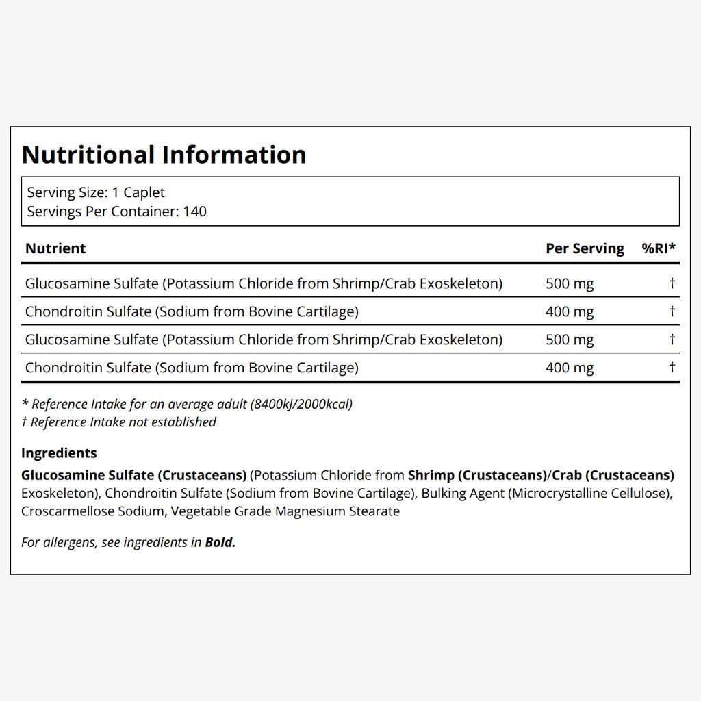 Glucosamine Chondroitin Double Strength 500/400mg - Image 2