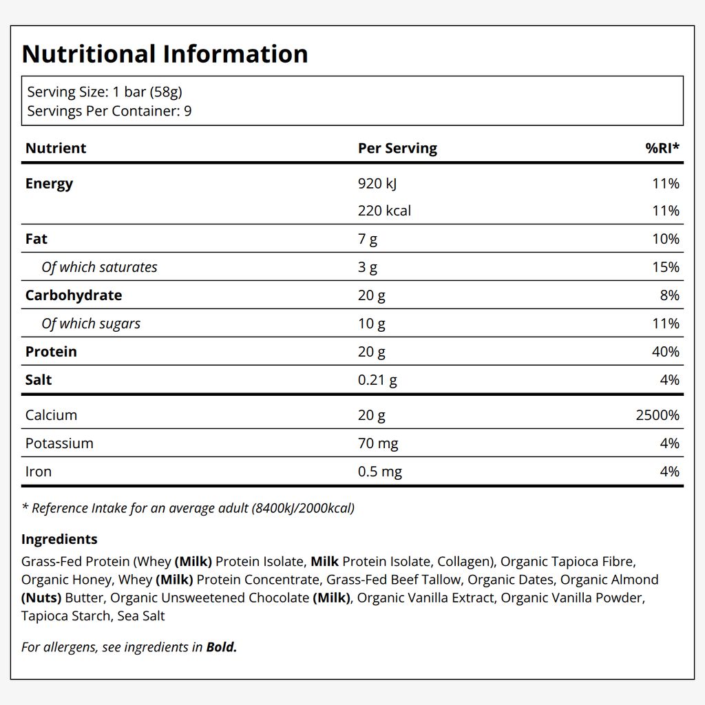 Protein Bar Vanilla