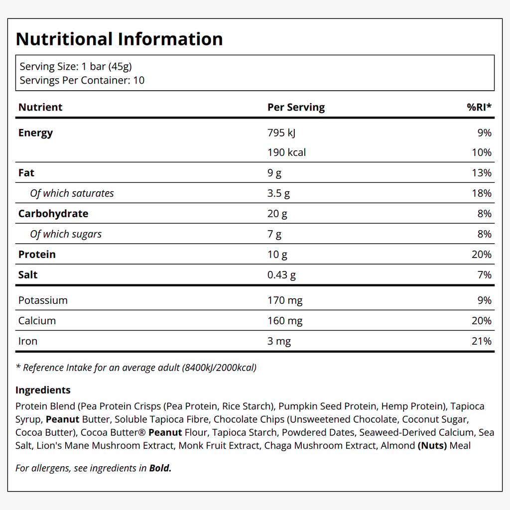 Peanut Butter Chocolate Chip Protein Bar - Image 2