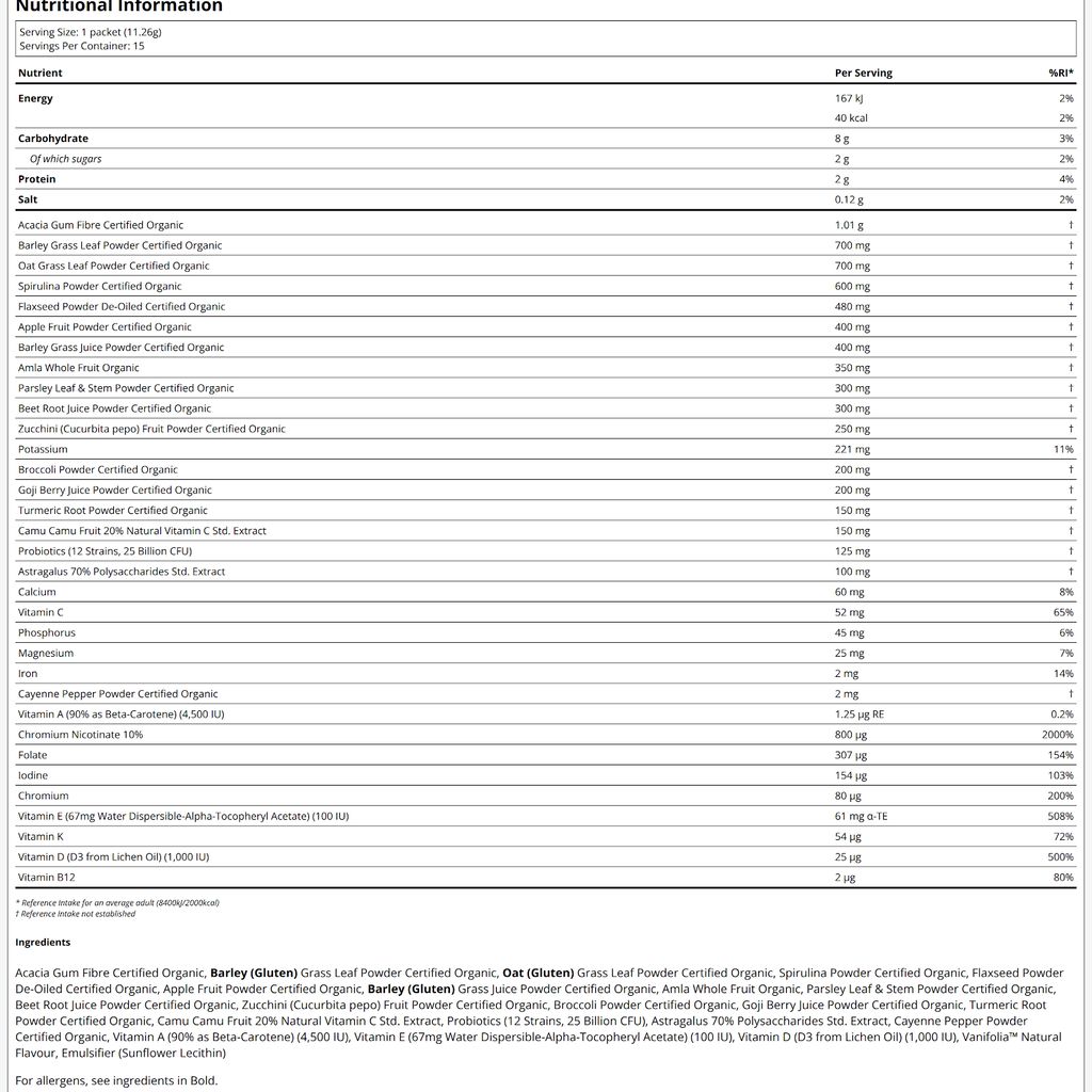 Green Vibrance 15 Packets - Image 2