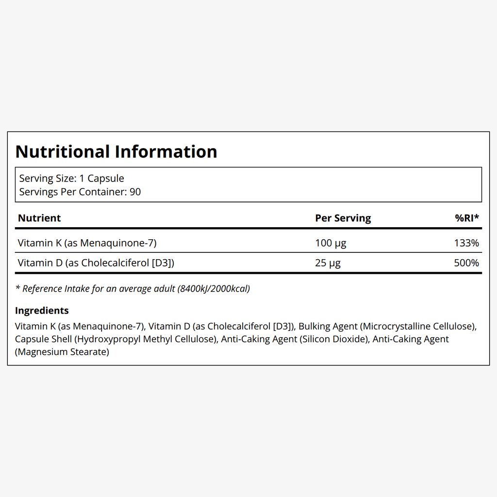 Vitamin D3 1000 IU & K2 100 mcg - Image 2