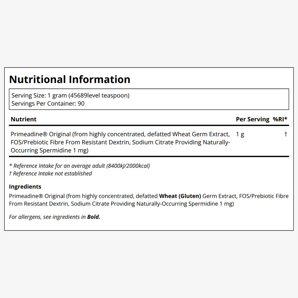 Primeadine® Original Spermidine Powder (3-Month Supply) - Image 2