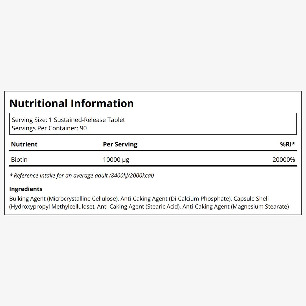 Biotin 10mg Sustained Release - Image 2