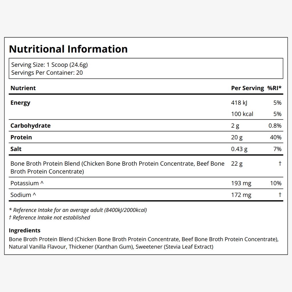 Bone Broth Protein - Vanilla