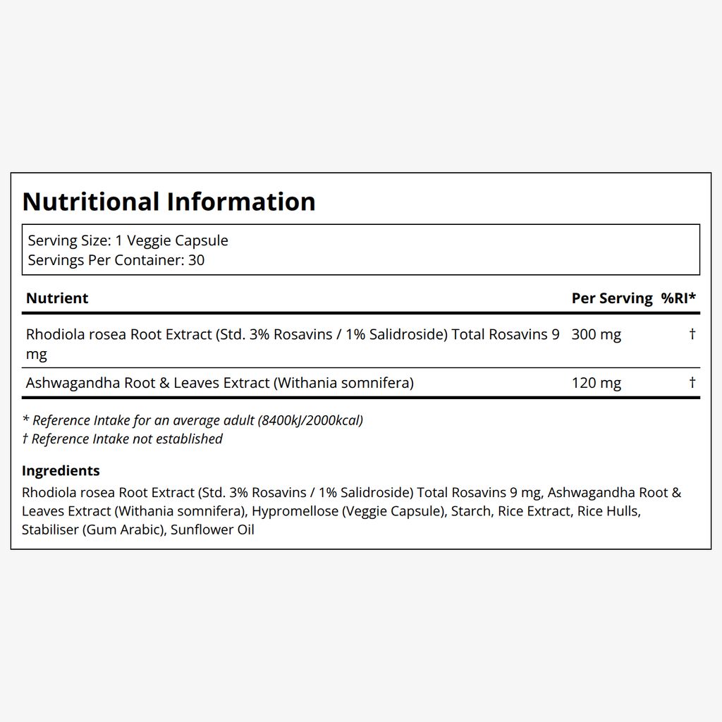 Ashwagandha + Rhodiola