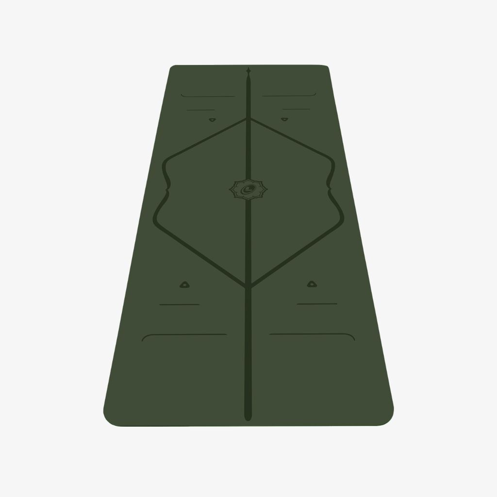 Liforme Classic Travel Yoga Mat - Deep Forest Green