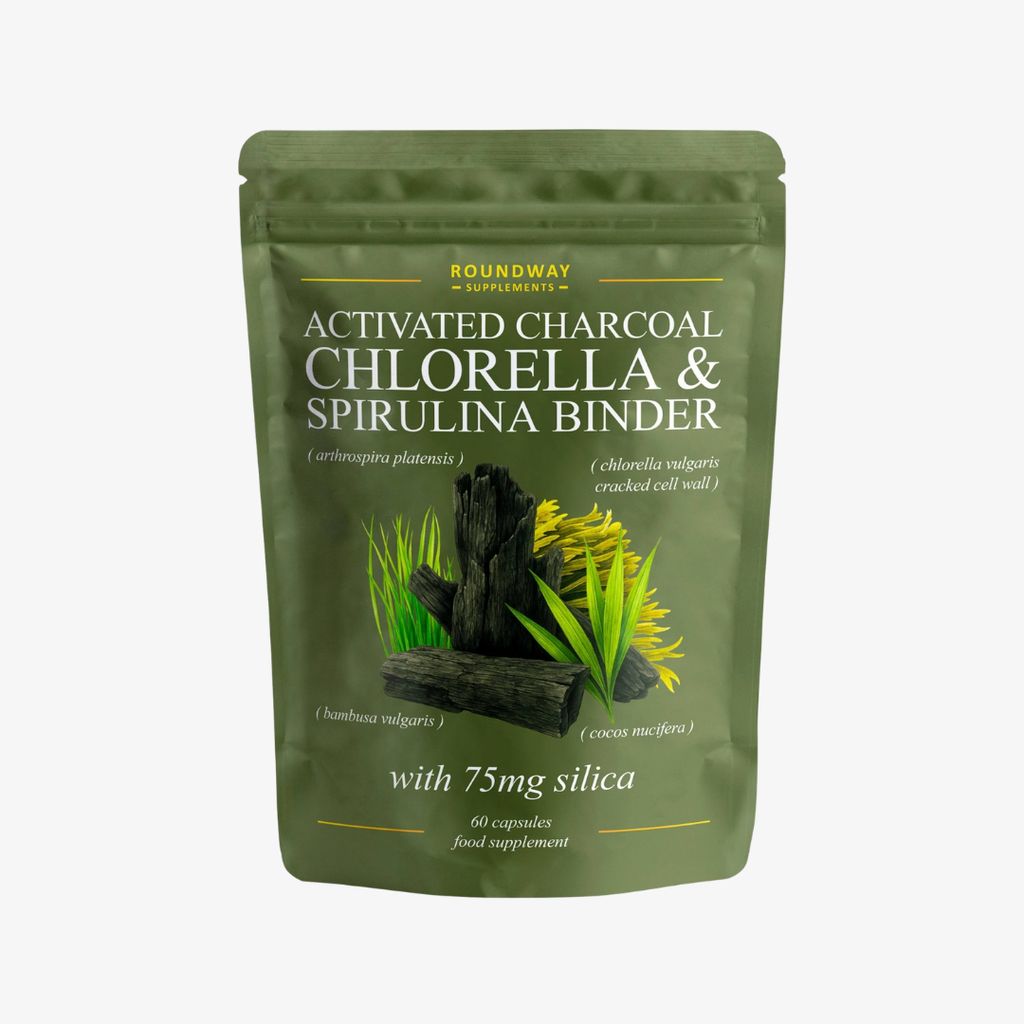 Activated Charcoal, Chlorella, Spirulina Binder