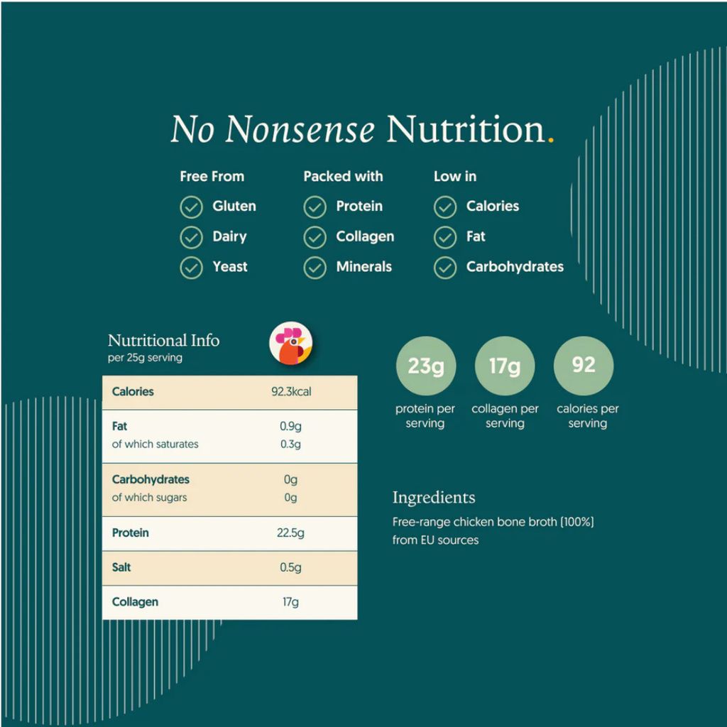 100% Chicken Bone Broth Protein Powder - Unflavoured - Image 2