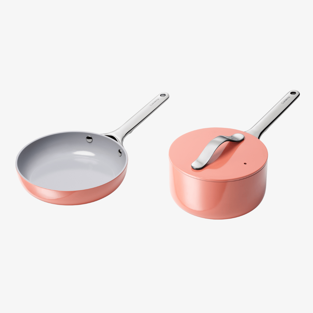 Non-Stick Ceramic Mini Fry Pan and Mini Sauce Pan Duo Perracotta (Prekit)