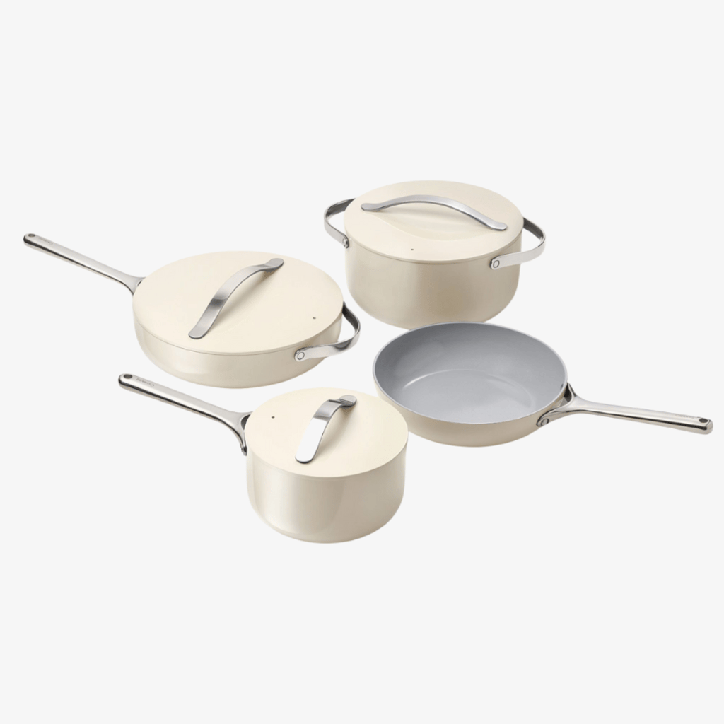 Non-Toxic Ceramic Non-Stick Cookware Set Cream