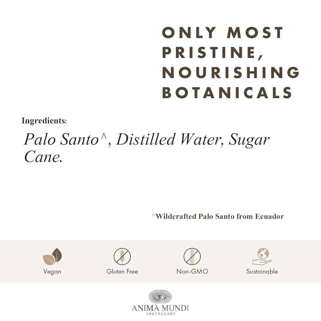 PALO SANTO Protection Myst | Wildcrafted Hydrosol