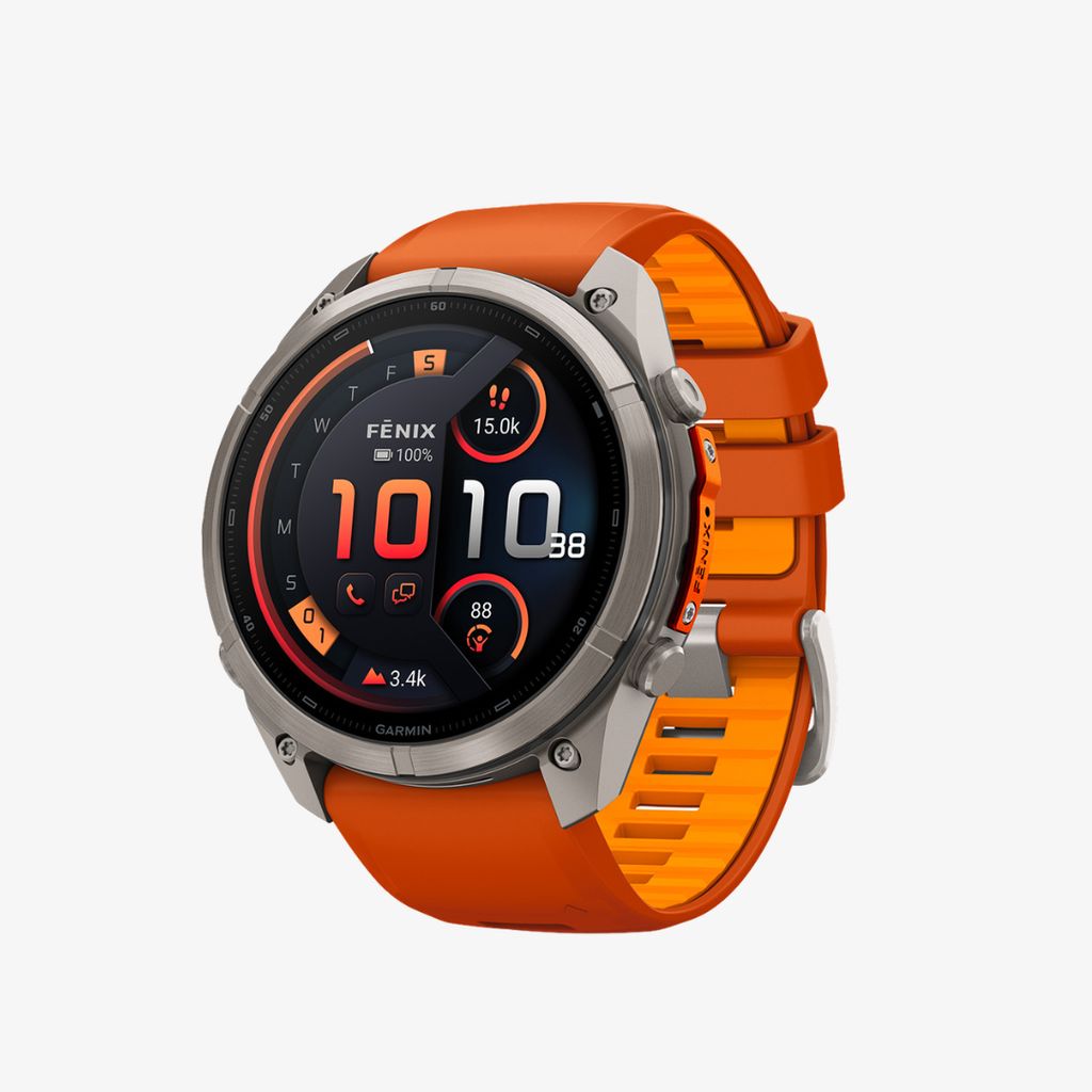 fenix 9 Pro, inReach, 51mm Titanium with Autumn Orange/Spark Orange Band