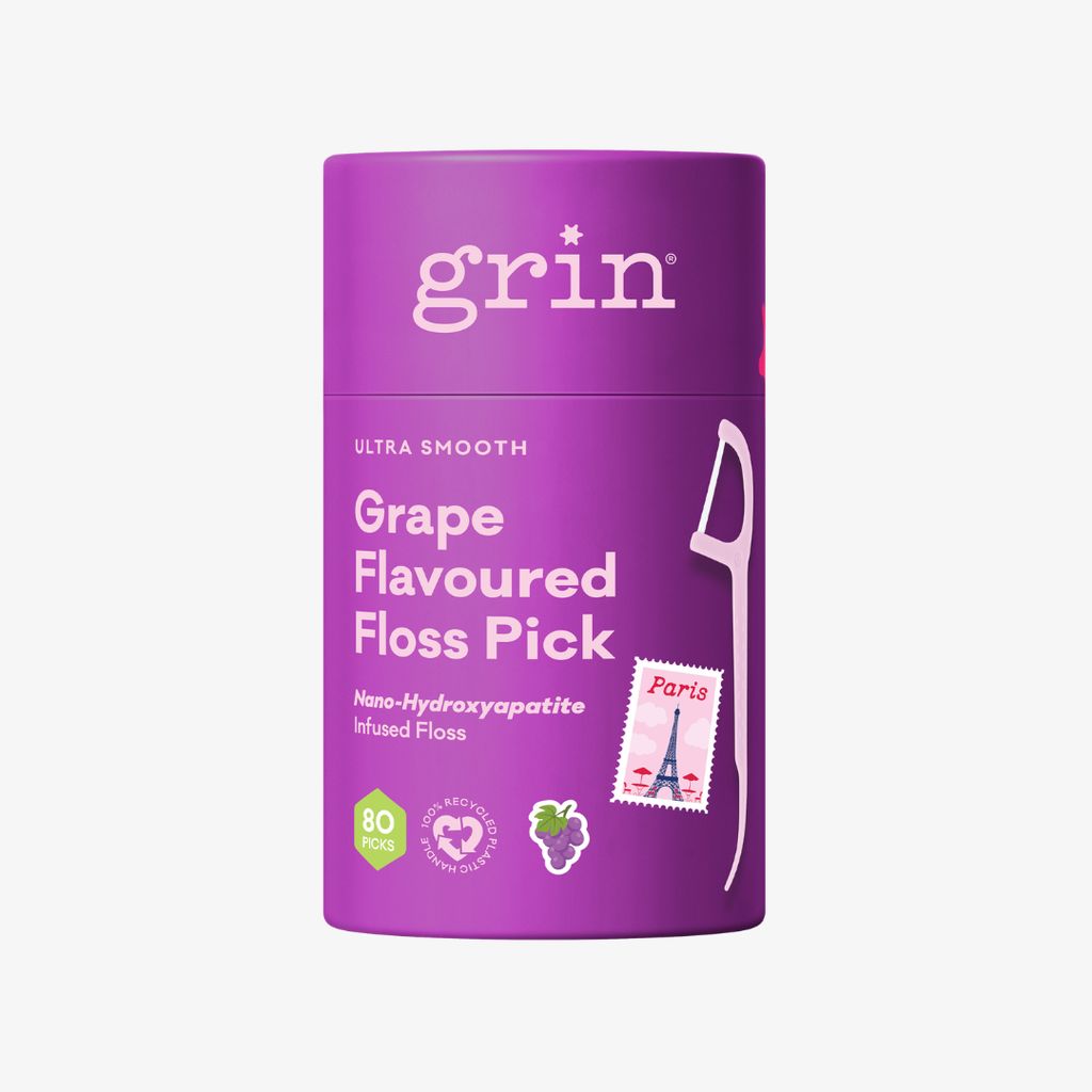 Ultra Smooth N-HA Infused Floss Picks Canister - Grape