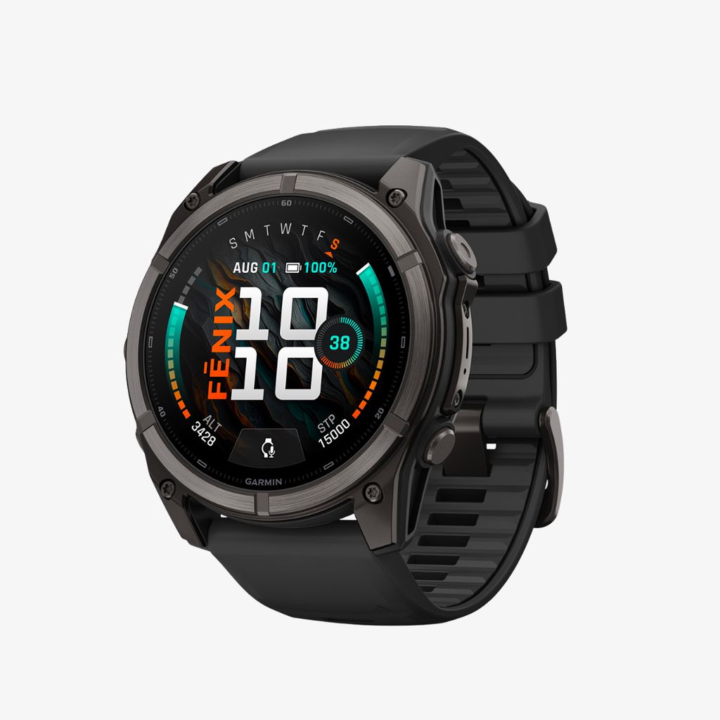 fenix 9, 51mm, Carbon Grey DLC Titanium with Black Band