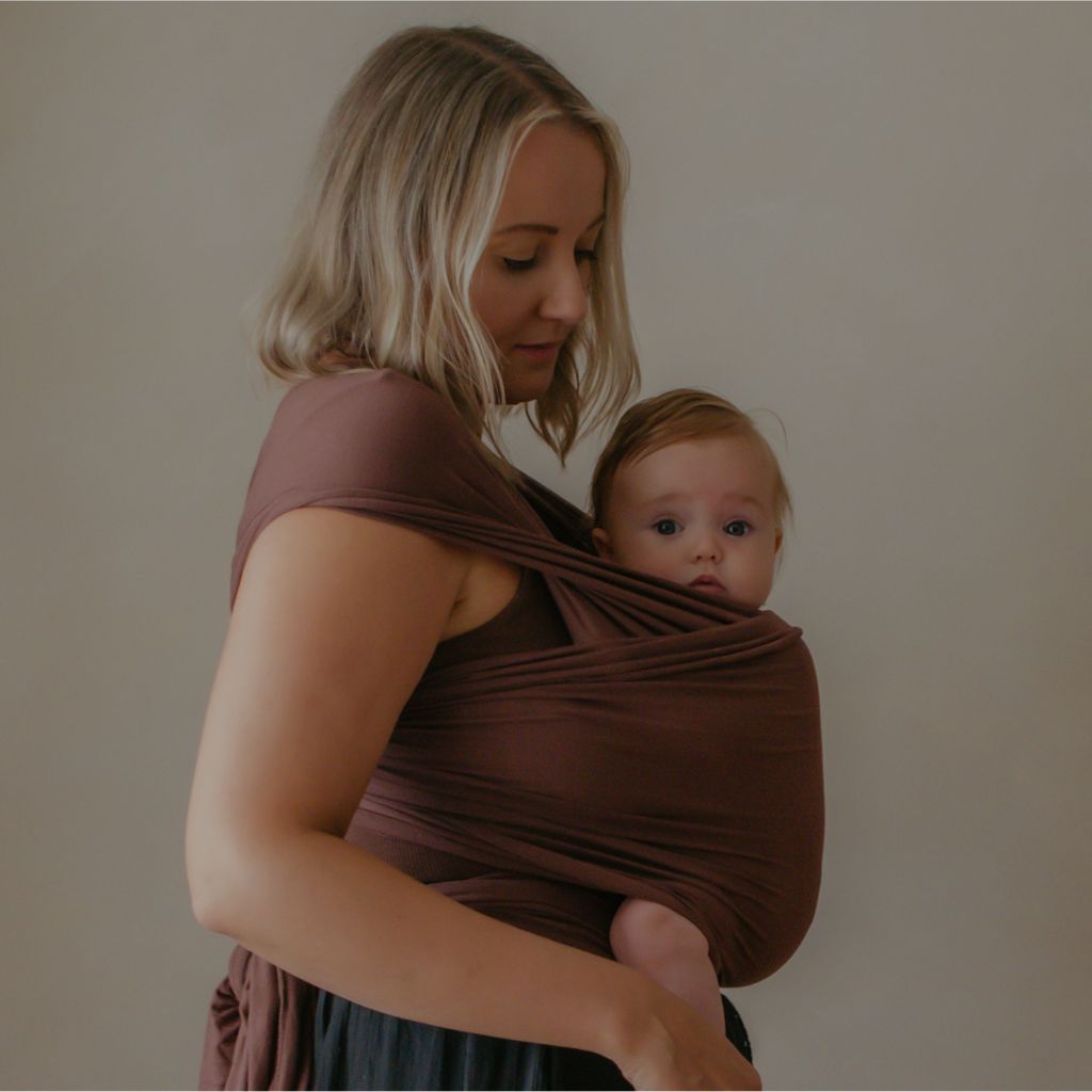 Baby Wrap Carrier - Cocoa Infusion - Image 3