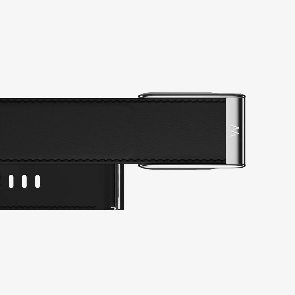 LeatherLuxe Straight Band - MG - Black/Cream with Titanium - Image 4