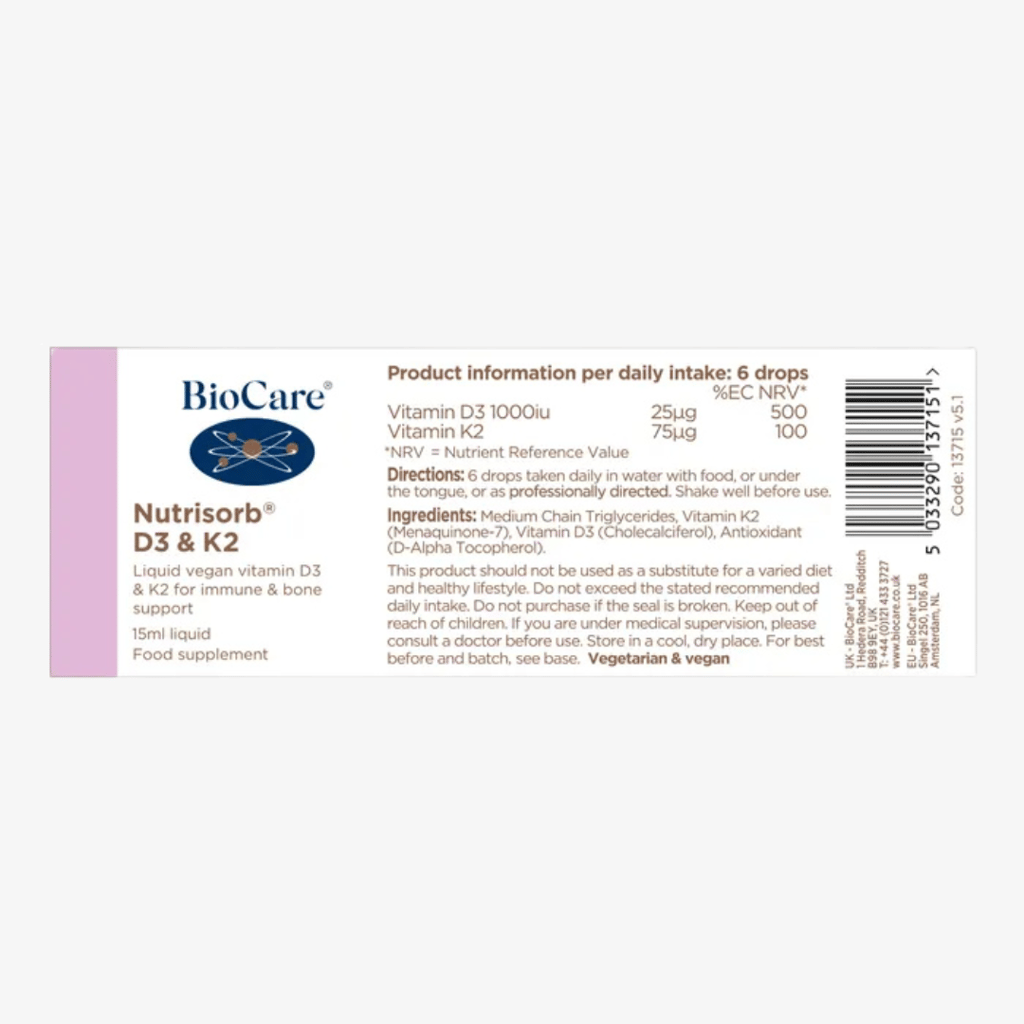 Nutrisorb® D3 & K2