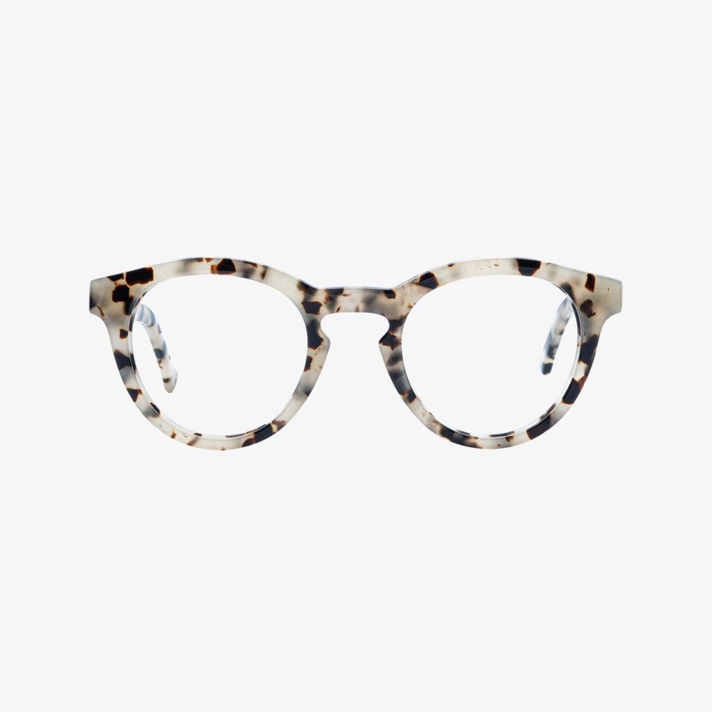 Alexander Blue Light Blocking Glasses (Day) - Ivory Tortoise with Clear Lens