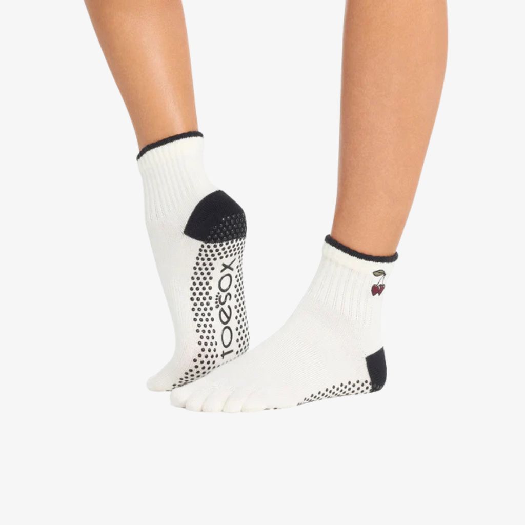 Full Toe Melody Grip Socks - Ivory