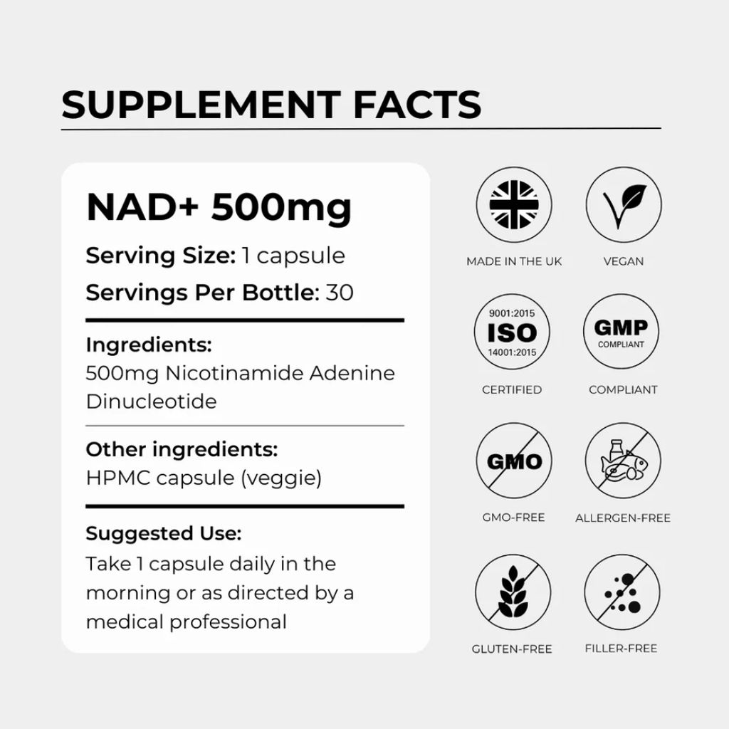 NAD+500 - Nicotinamide Adenine Dinucleotide - Image 2