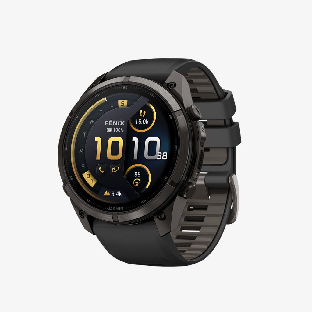 fenix 9 Pro, inReach, 51mm Carbon Grey DLC Titanium with Black/Pebble Grey Band