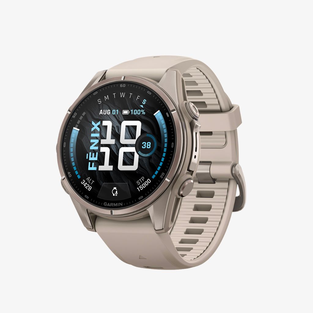 fenix 9, 43mm, Titanium with Fog Grey Band