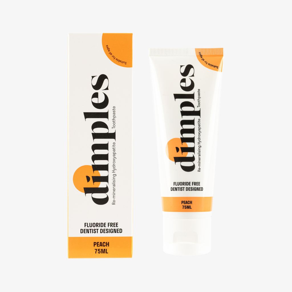 Re-mineralising Hydroxyapatite Toothpaste - Peach - Image 3