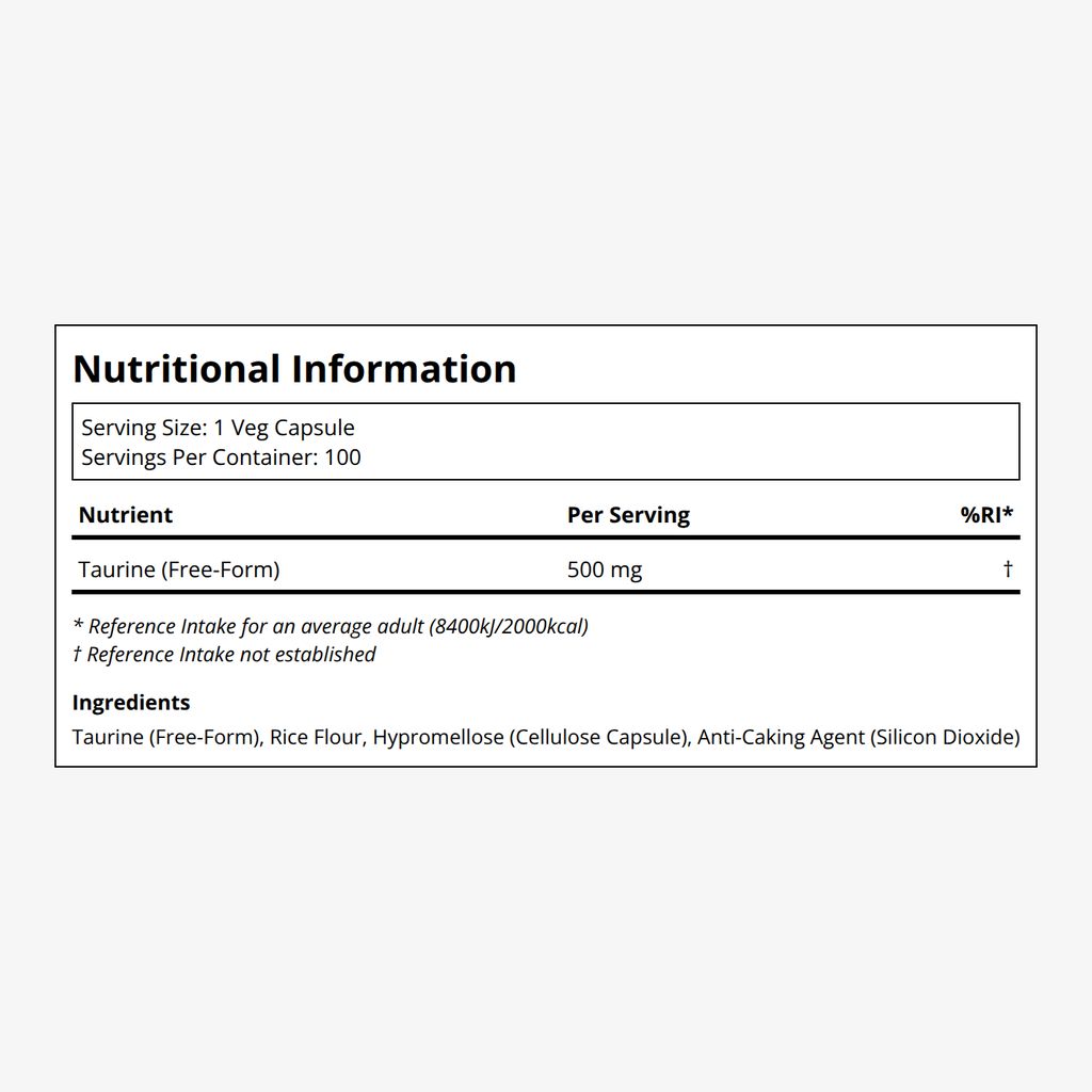 Taurine 500mg
