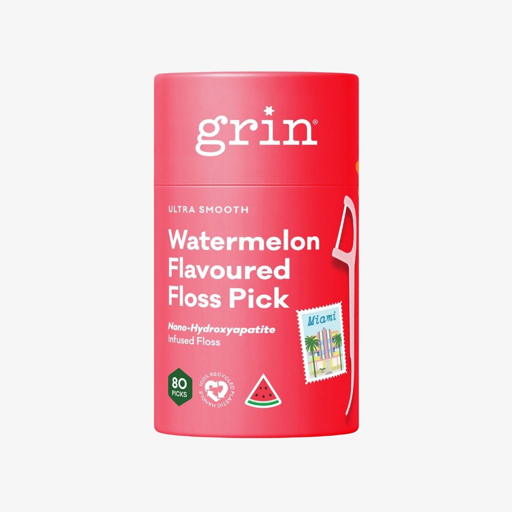 Ultra Smooth N-HA Infused Floss Picks Canister - Watermelon