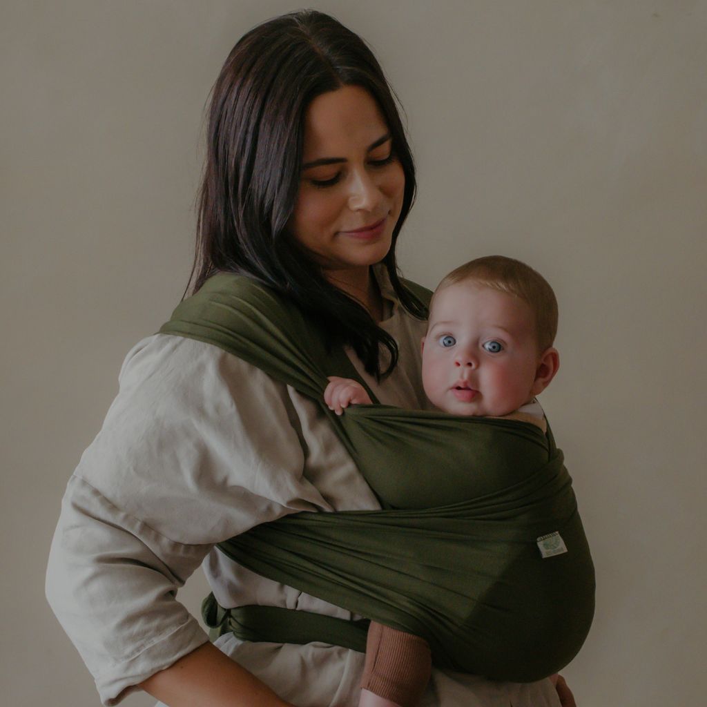 Baby Wrap Carrier - Sage Green - Image 2
