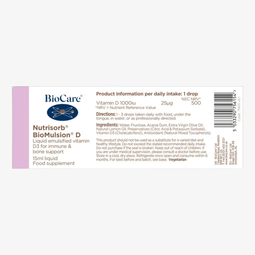 Nutrisorb BioMulsion® Liquid Vitamin D - Image 2
