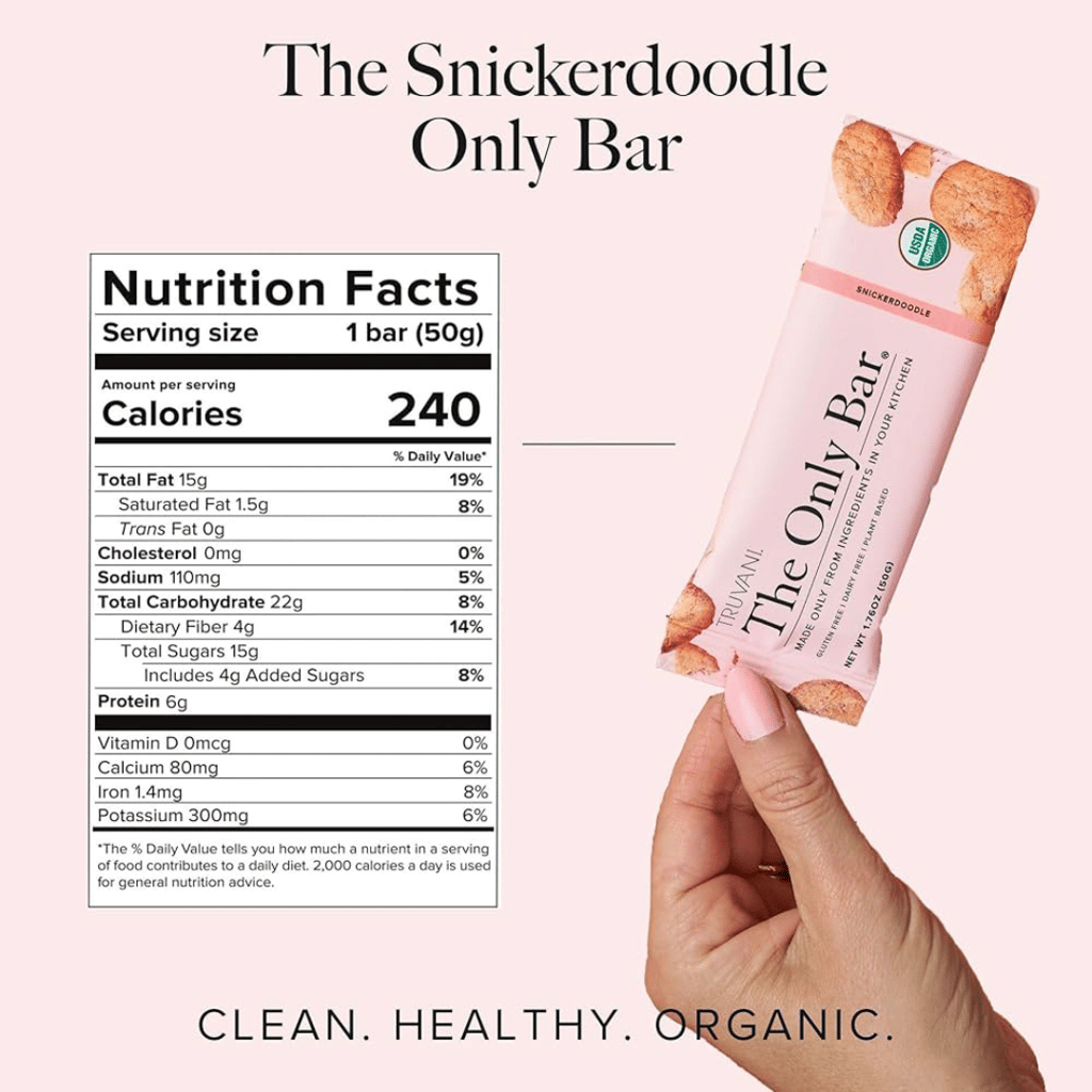 The Only Bar - Plant Based Snack Bar - Snicker Doodle - Image 3