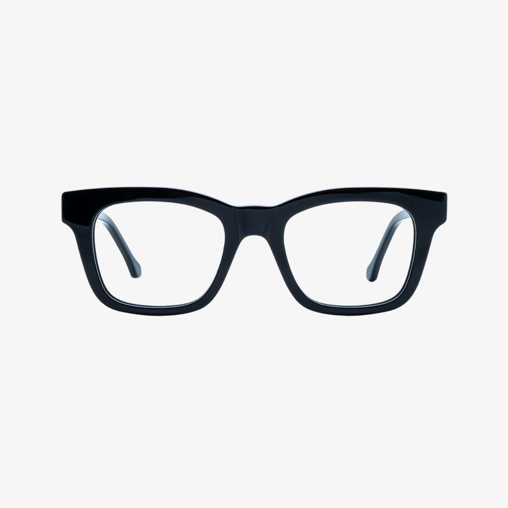 Ellis Blue Light Blocking Glasses (Day) - Black with Clear Lens