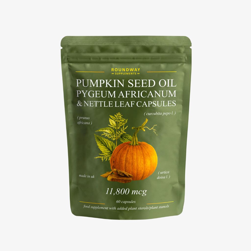 Pumpkin Seed Oil, Pygeum Africanum & Nettle Leaf Capsules - Image 1