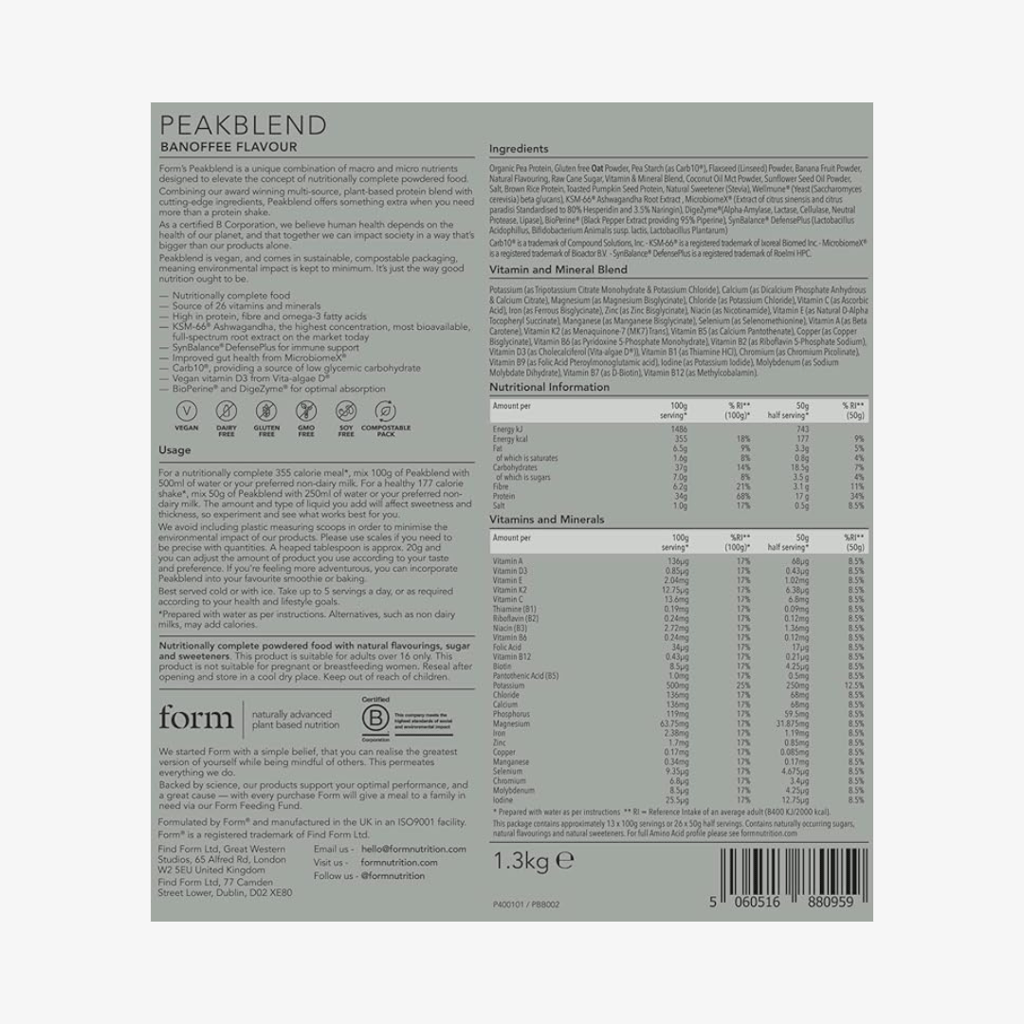 Peakblend - Vegan Meal Replacement - Banoffee - Image 2